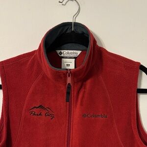 Columbia Red Fleece Vest